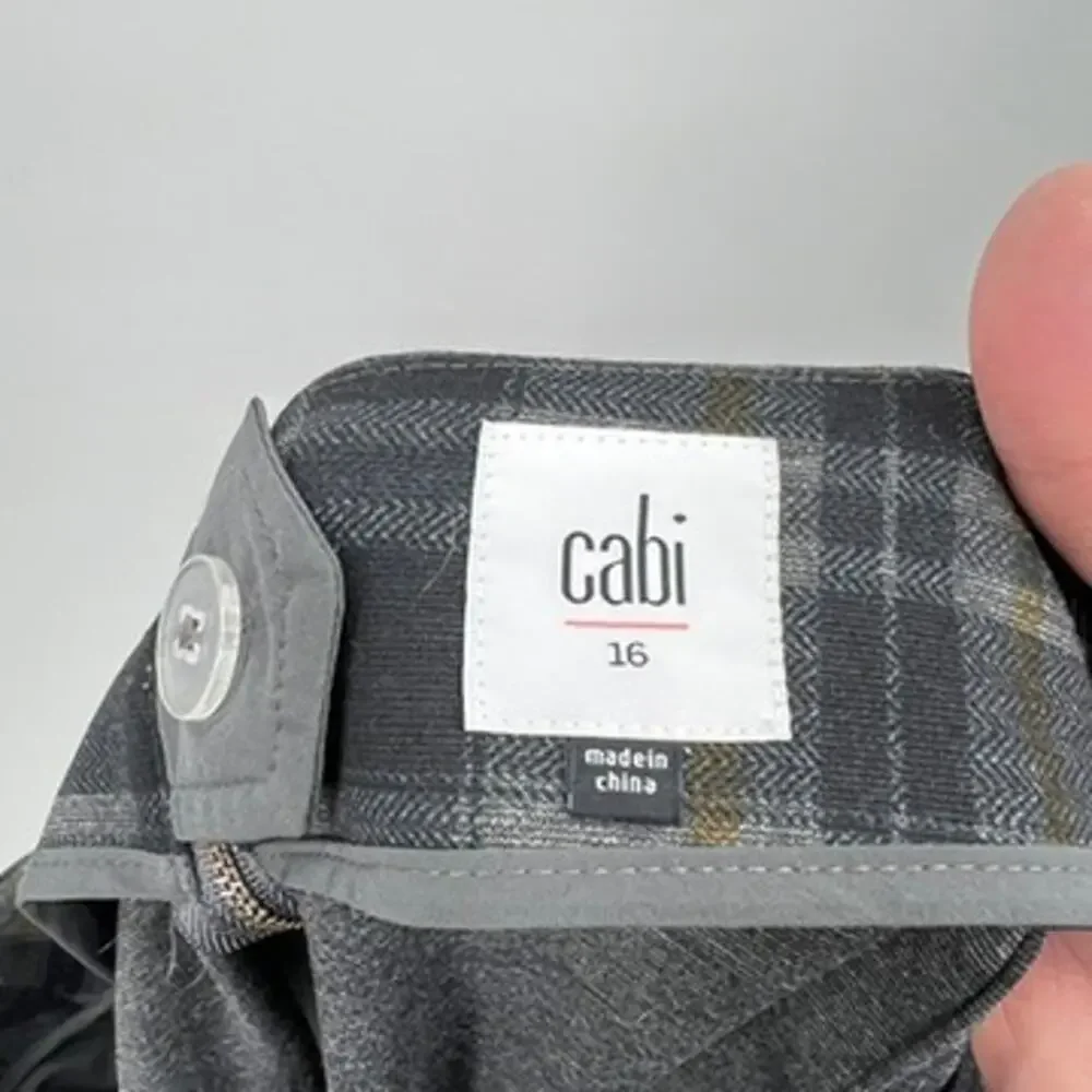 Cabi Plaid Mini Skirt Women's‎ 16 Plus Size Academia Dark Academia Capsule